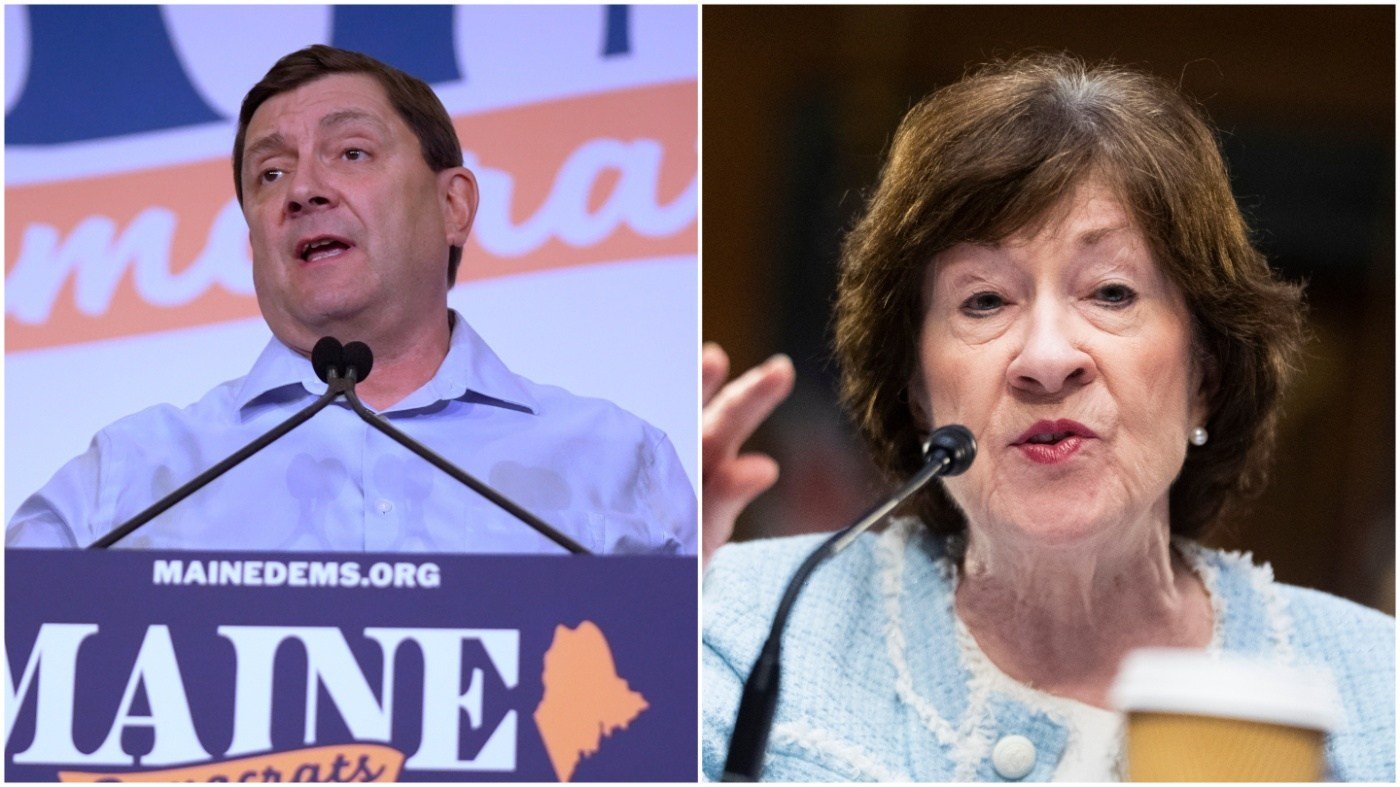 Collins and Jackson Clash Over Trump Ties and War Funding in Maine Debate