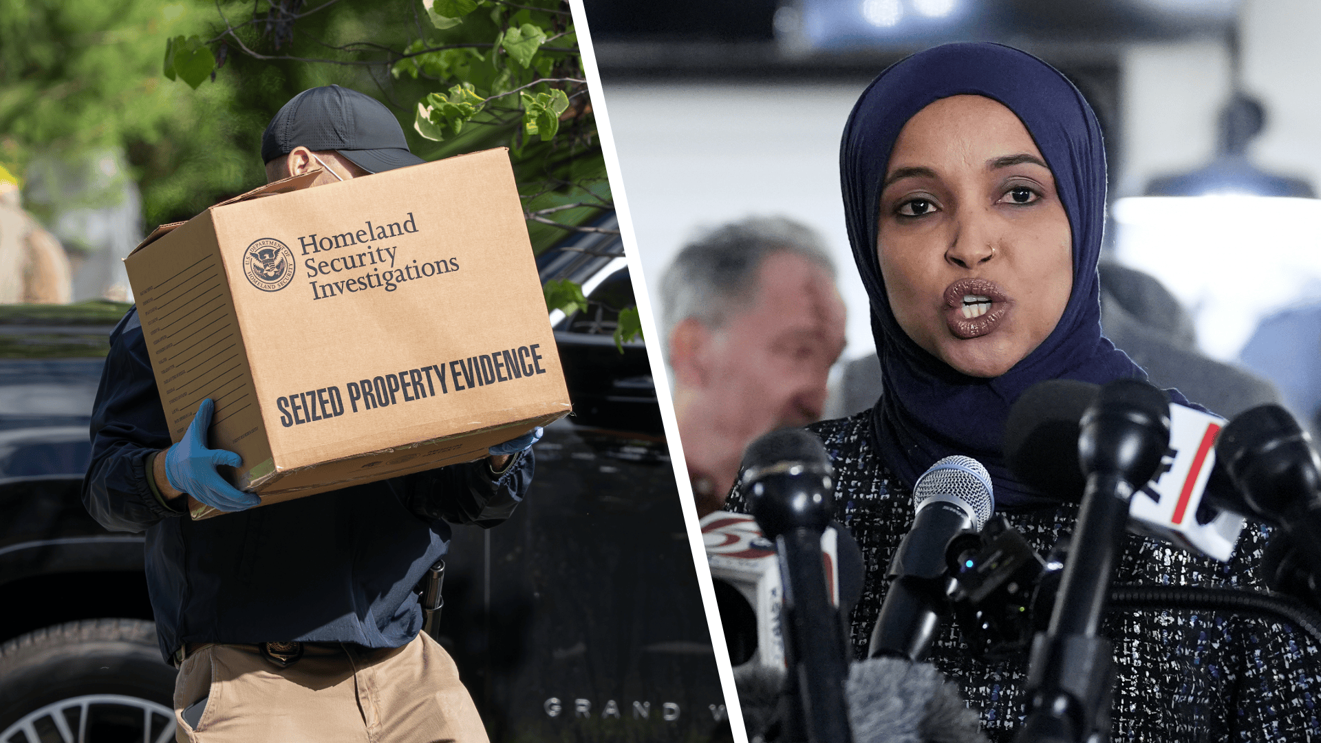 Federal Agents Seize 17 Items from Omar's Home, Including Phones and Notebooks