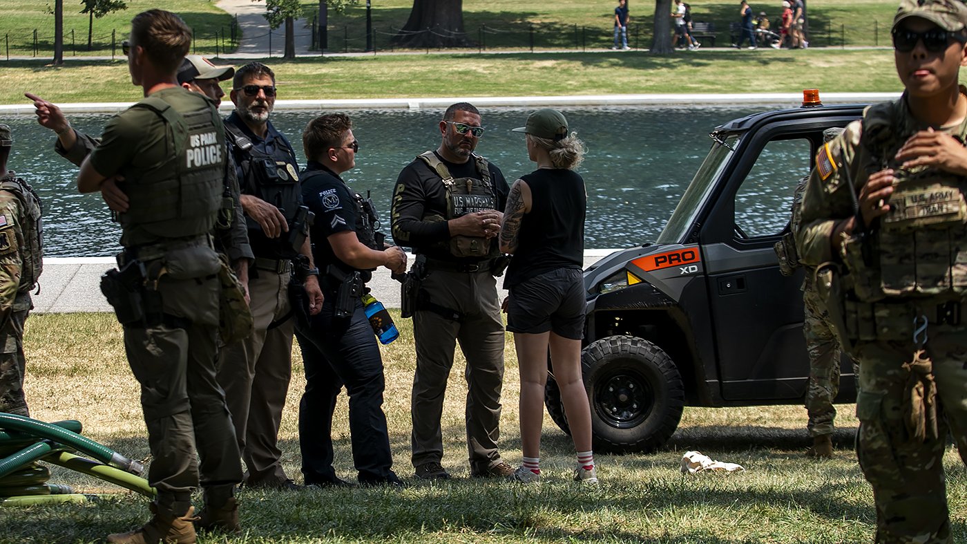 Five Arrested for Vandalism at Lincoln Memorial Reflecting Pool After Trump's Social Media Outburst