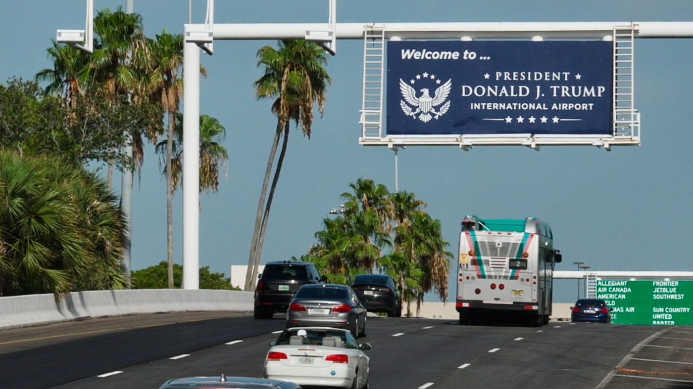 Florida Airport Renamed for Trump as Administration Pushes Naming Campaign