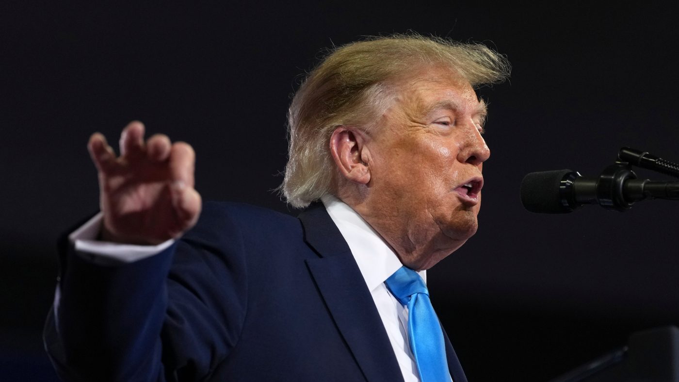 GOP pressure mounts on Trump over Russia sanctions waiver as he heads to Kansas