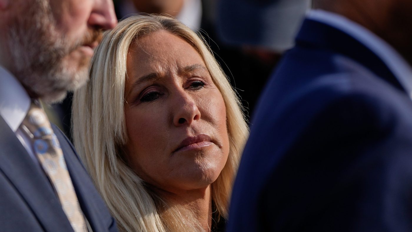 Marjorie Taylor Greene Questions Republican Identity After Break With Trump