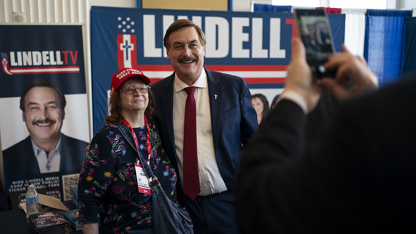 Mike Lindell Confronted with Legal Papers During CPAC Television Interview
