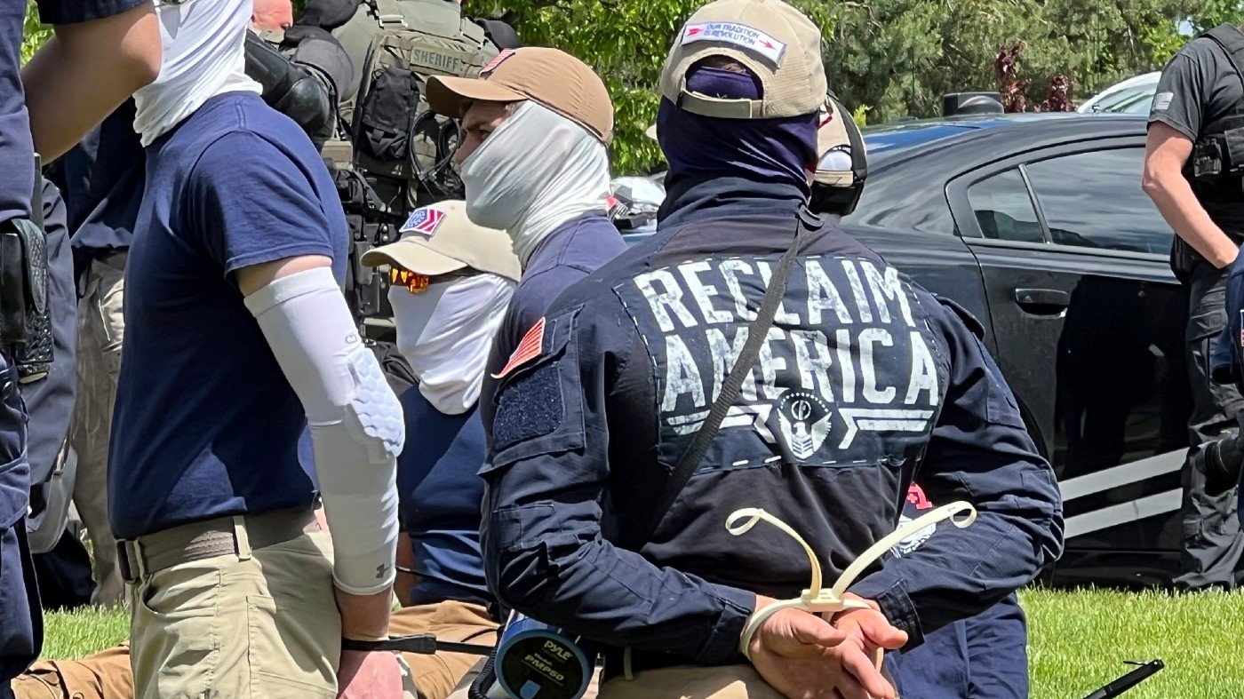 Patriot Front Marches Through DC on July 4 Amid Counterprotests