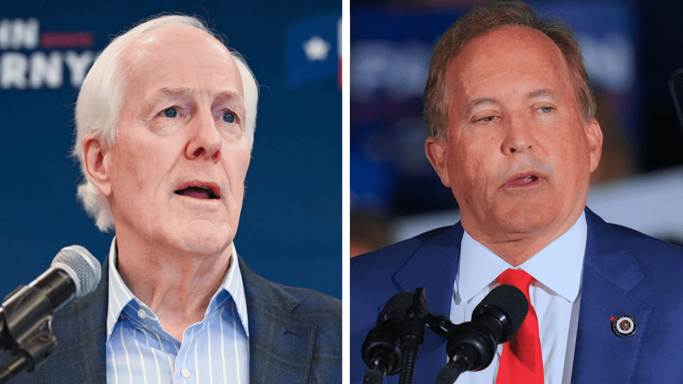 Paxton Edges Ahead of Cornyn in Texas Senate Primary Runoff Poll