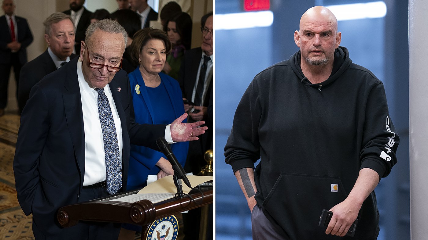 Schumer Presses Fetterman to Stay in Democratic Caucus Amid Party Rifts