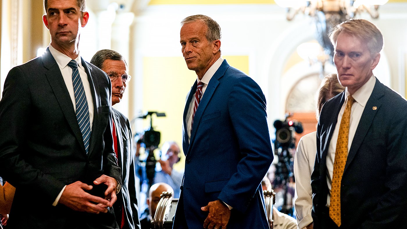 Senate GOP clashes over budget, hemp, and athlete pay as Thune warns of chaos