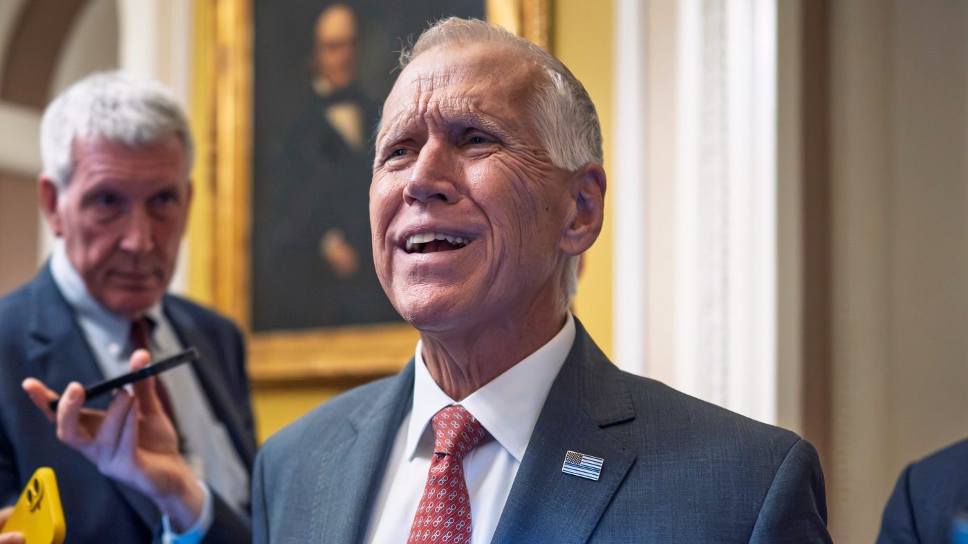 Tillis Blasts Lee's 'Bullshit' Filibuster Push as GOP Infighting Erupts Over Voter Bill