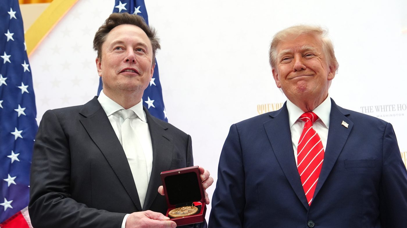 Trump and Musk Reunite at Medal Ceremony After Feud