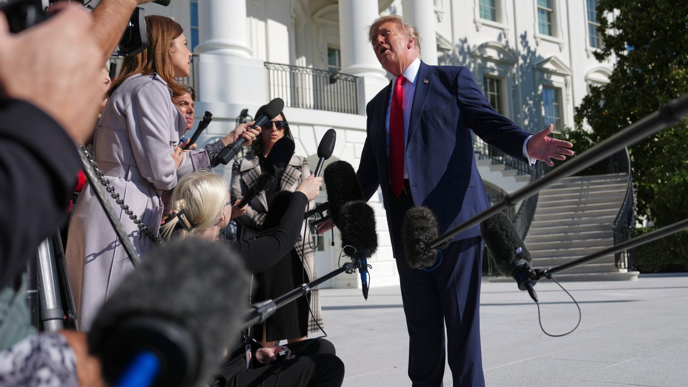 Trump clashes with NBC reporter over Ramaswamy ad targeting Acton