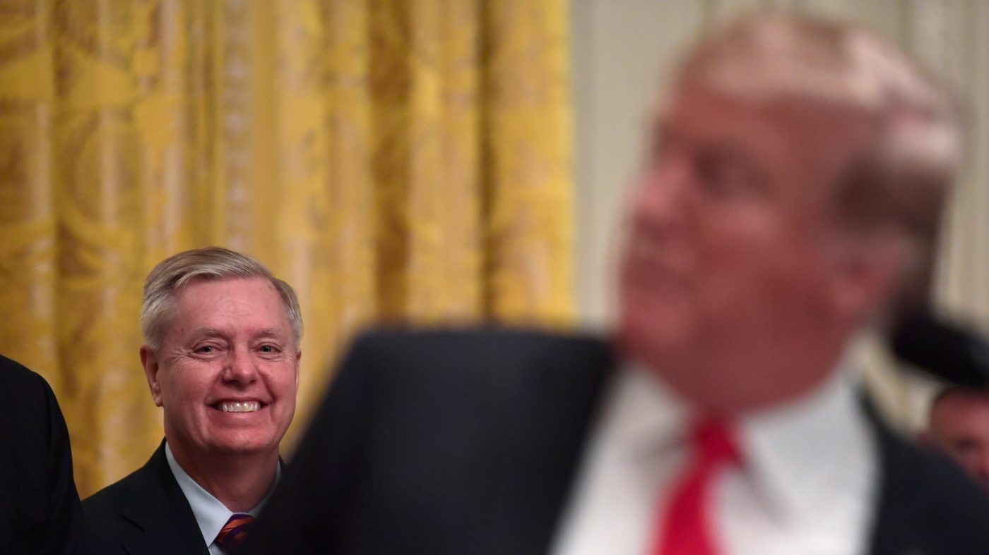 Trump says Graham 'liked war' in funeral remarks, praises his hawkish legacy