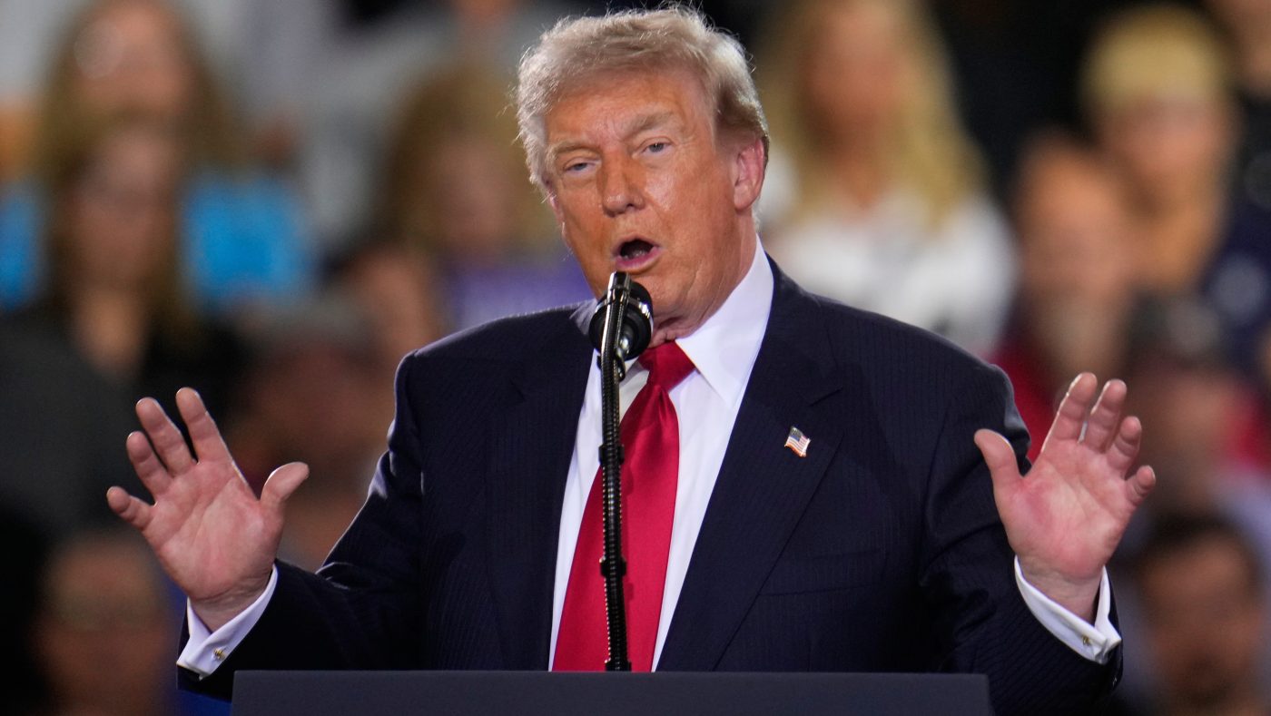 Trump warns of 'communist threat' in Michigan as Democratic Senate primary heats up