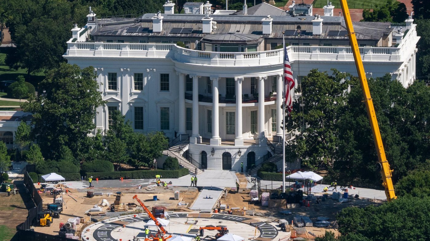 White House helipad scrapped and rebuilt after Trump objects to design